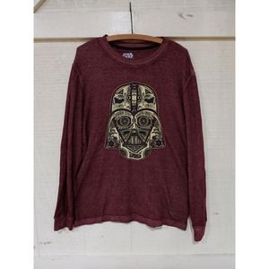 Star Wars Long Sleeve Darth Vader Thermal Shirt Size L